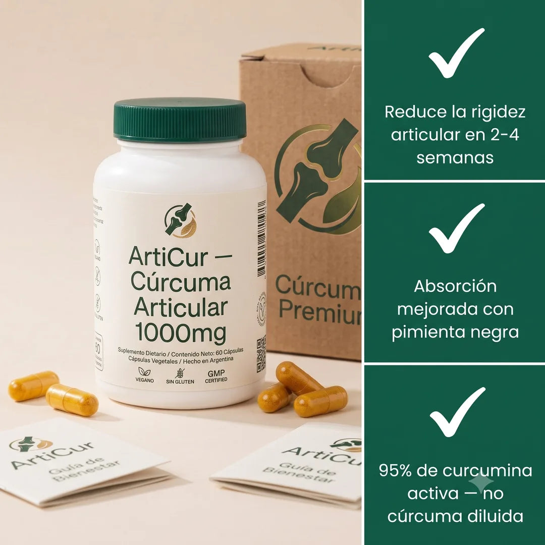 Movete sin pensarlo: Cúrcuma Articular 1000mg